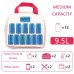  Insulated Lunch Bag for Kids & Adults 9.5L Reusable Lunch Tote with Embroidery Design, Double Zippers, Handle, Front Pocket for School, Work, Picnic & Camping